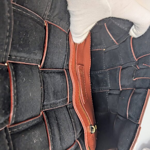 Violeta Castellani Milano Red Woven Leather Shoulder Bag - Picture 10 of 14